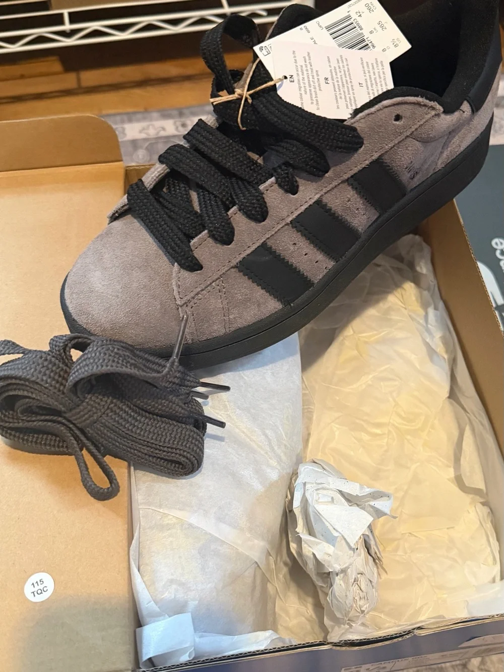 Adidas Gray/Black Campus 00s Shoe